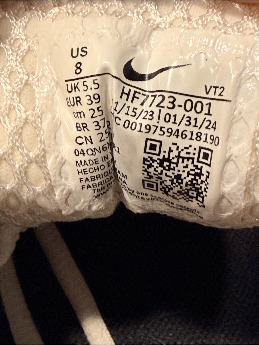 Nike Vomero Women Size 8 - Picture 6 of 8